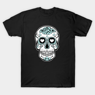 Sun Flower Sugar Skull Mexico Pina Colada T-Shirt T-Shirt